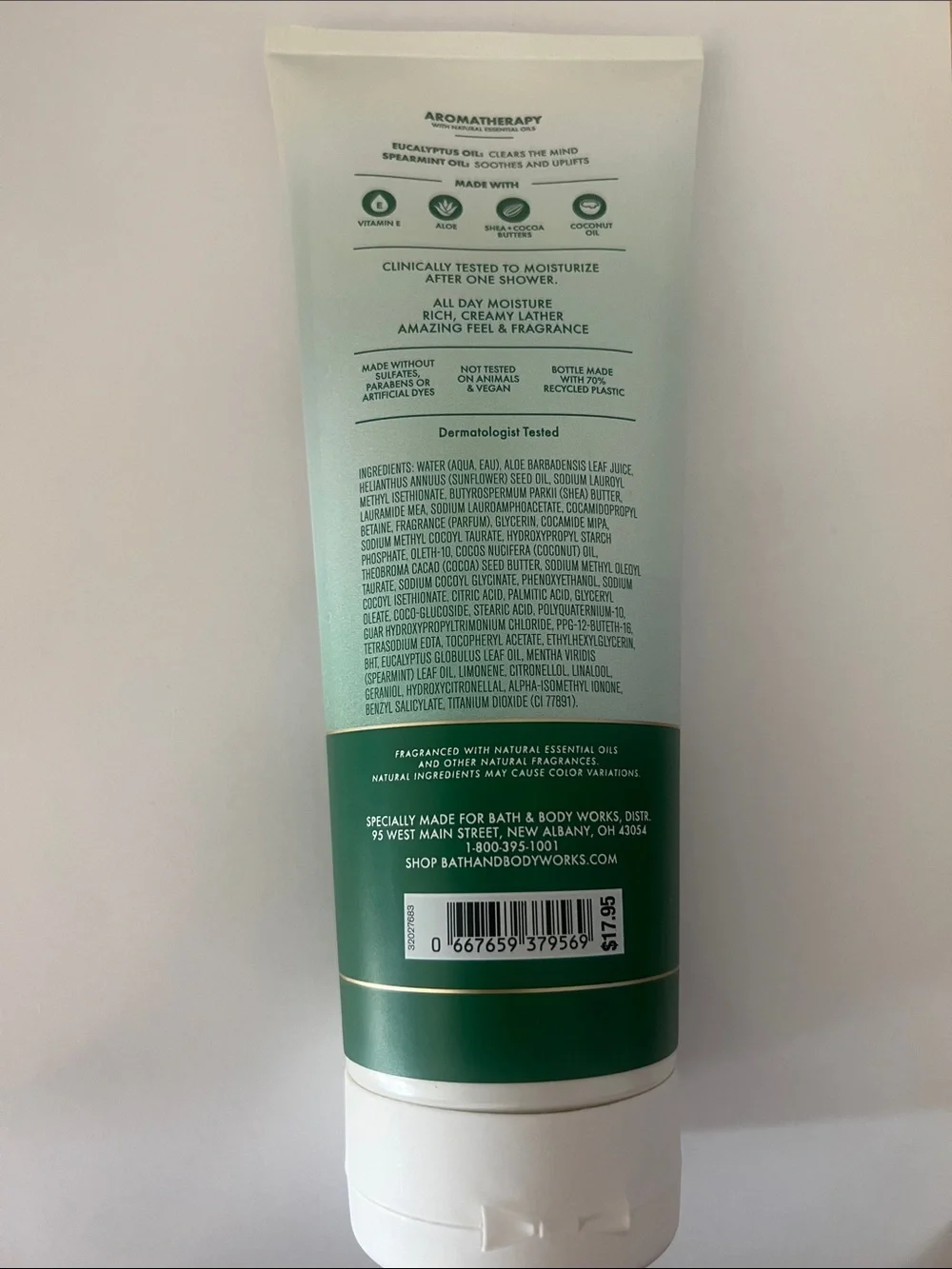 Bath & Body Works Eucalyptus + Spearmint Moisturizing Body Wash